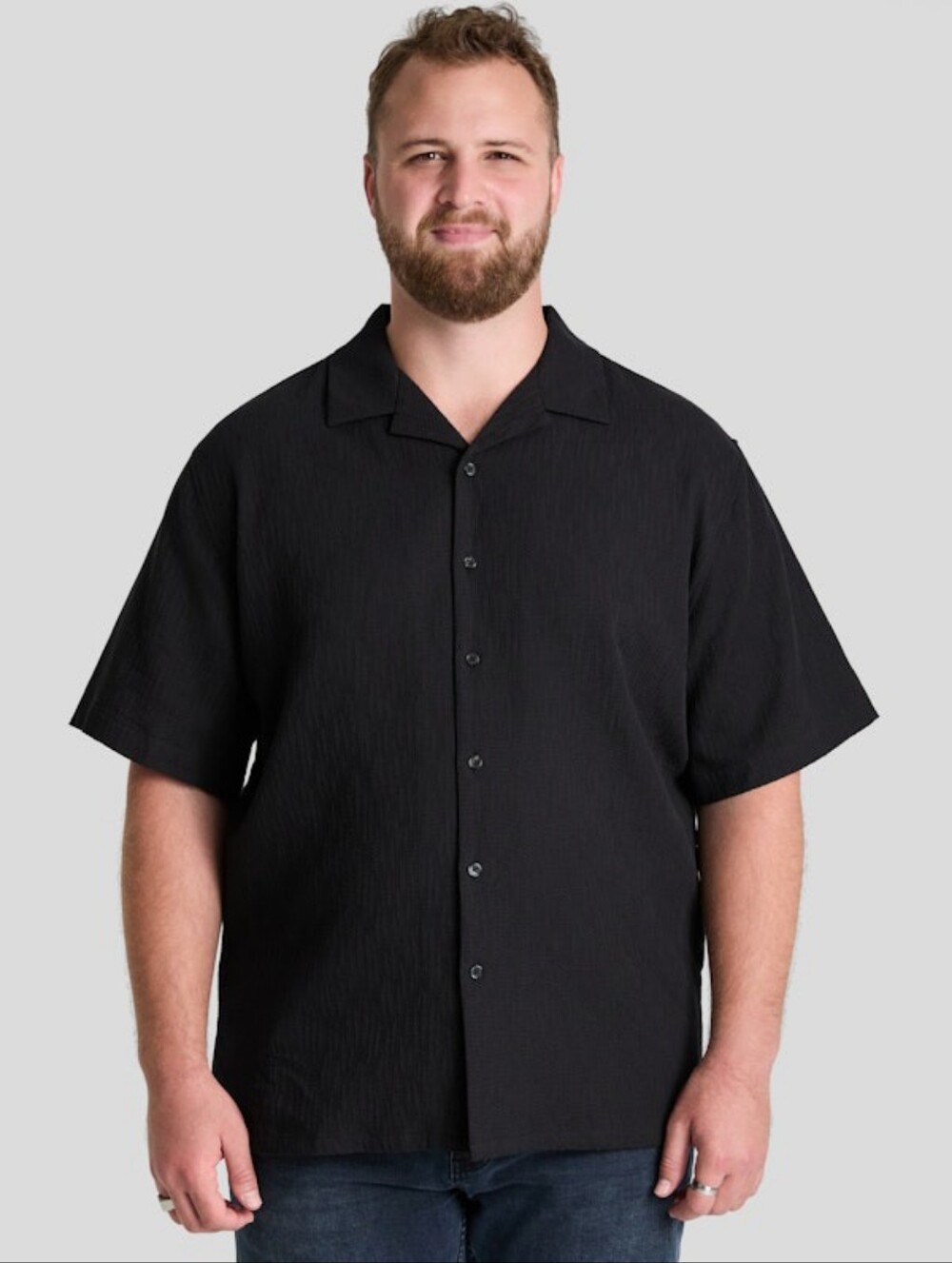 🎟JOHNNY BIGG BY TAROCASH Mens Plus Size Relaxed Fit Button Down Shirt🎟